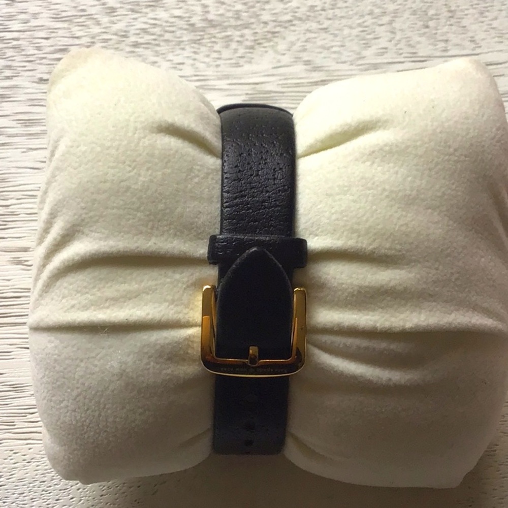 Metro Black Leather Strap Watch - Picture 3 of 3